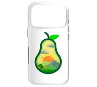 Avocado Line Art Minimalist Mexico Tropical Vacations Vibe Case for iPhone 17 Pro