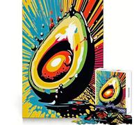 Avocado Madness 1000 Piece Jigsaw Puzzles for Adults Jigsaw Smart Challenge Calm Downtime Fine Lock Unique Gift (38x26cm)