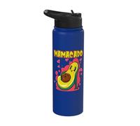 Avocado Mama Funny Pregnant Avocado Mamacado Stainless Steel Insulated Water Bottle