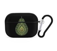 Avocado Mandalas Pattern Compatible with Airpod Pro Case Cover Skin with Keychain