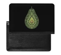 Avocado Mandalas Pattern Trendy Passport Holder Credit Card Cover Travel Essentials Wallet