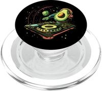 Avocado Music DJ Turntable DJ Avocado Fruits EDM Space PopSockets PopGrip for MagSafe