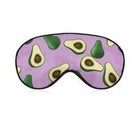 Avocado Pattern Funny Sleep Eye Mask Soft Blindfold Eye Cover with Adjustable Strap Night Eyeshade for Men Women