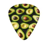 Avocado Pattern print Celluloid Guitar Plectrums for Acoustic Guitar Bass,Guitar Picks with Organizer Box