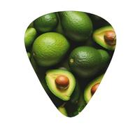 Avocado Pattern print Guitar Picks 12 Pack Assorted Thickness for Guitar,ukulele,0.46/0.71/0.96mm