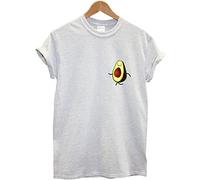 Avocado Pocket T-Shirt Proud Walking Funny Cartoon Cute Vegan Tshirt Shirt L86 T Shirt Sport Grey