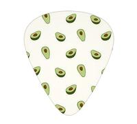 Avocado Print Guitar Picks,12 Pack Guitar Plectrums Thin, For Bass Electric Acoustic Guitars Ukulele