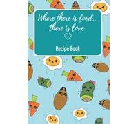 Avocado Recipe Book: Blank with Room for 64 Family Recipes, Table of Contents, 2 pages per recipe (6" x 9") Cooking, Chef, Foodie, Journal, Present