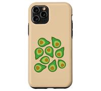 AVOCADO Retro Plump Ripe in 1970s Green Brown Case for iPhone 11 Pro