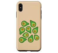 AVOCADO Retro Plump Ripe in 1970s Green Brown Case for iPhone XS Max