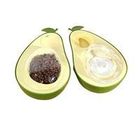 Avocado Shape Dog Bowl Large Capacity Pet Slow Feeding Bowl Dog Food Drinking Bowl Clear Feeding Bowl Washable