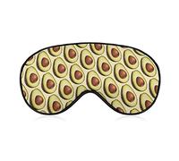 Avocado Sleep Mask Soft Blindfold Portable Eye Mask with Adjustable Strap for Men Women