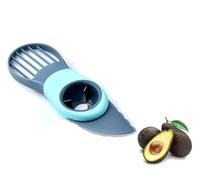 Avocado Slicer, 3-in-1 Avocado Tool for Effortless Pitting Slicing Scooping - Avocado Cutter, Perfect for Home Cooks & Healthy Meal Prep (Blue)