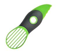 Avocado Slicer, 3-in-1 Multifunctional Avocado Tool, Stainless Steel Avocado-Cutter, Avocado-Peeler with Non-Slip Handle, Stainless Steel Pitter and Slicer Tool, Kitchen Gadget for Fruits