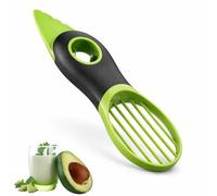 Avocado Slicer Tool - 3 in 1 Kitchen Gadget for Peeling Pitting and Slicing Avocados - Multifunctional Avacado Cutter with Stainless Steel Core Remover - Handy Fruit Prep Tool for Home Use