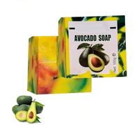 Avocado Soap Bar for Face Hands and Body Cleansing Moisturizing Natural Handmade Avocado Oil Soap for All Skin Types Nourishing and Refreshing (1Pcs)