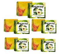Avocado Soap Bar for Face Hands and Body, Nourishing and Refreshing Soap Bar, Natural Handmade Avocado Oil Soap for All Skin Types (5)