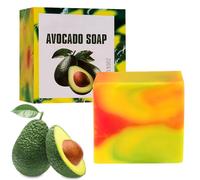 Avocado Soap for Skin Tag, Avocats Soap, Handmade Avocado Soaps, Handmade Natural Avocados Oil Cleansing Bar For Face, Body, Hands, Organic Avocados Soaps (2)