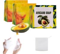 Avocado Soap for the Skin,Deep Cleansing for Face, Natural soap Bar for All Skin Types Hands, Body Cleansing Moisturizing (2 pcs)