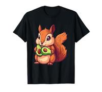 Avocado Squirrel Animal Art Wildlife Nature Avocado Fruit T-Shirt