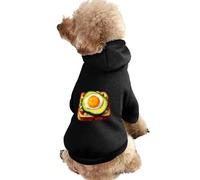 Avocado Toast Printed Dog Hoodie Breathable Soft Cat Sweatshirt for Small Medium Large L