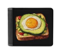 Avocado Toast Trendy Trifold Wallet for Men Classic Lightweight Credit Card Leather Wallets