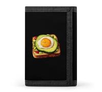 Avocado Toast Trifold Wallet for Men Classic Lightweight Credit Card Holder Tri Fold Purse with Zippered