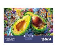 Avocado Village For Office Breaks 1000 Piece Jigsaw Mind Relaxation Puzzle Avocado Cosmic Perfect for Breaks, The Puzzle for Workplace Relaxation 38x26cm/1000pcs