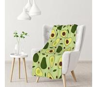 Avocado Vintage Avocado,Soft Blanket Warm Anti-Pilling Flannel Plush Throw Blanket 76 X 102 cm