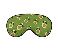 Avocado with Dark Glasses Sleeping Eye Mask Eye Shade with Adjustable Strap Blindfold for Airplane Travel