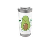 Avocado with Dumbbells Stainless Steel Insulated Tumbler