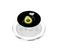 Avocado With Trans Pride Balloon PopSockets PopGrip for MagSafe