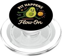Avocado Yoga Funny Namaste Pun Plant-Based Fitness Studio PopSockets PopGrip for MagSafe