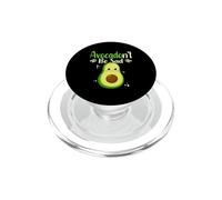 Avocadon't Be Sad Humorous Veganism Vegetarian Vegan Avocado PopSockets PopGrip for MagSafe