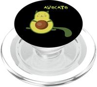 Avocato Funny Cute Cat Avocado Gift For Vegan PopSockets PopGrip for MagSafe