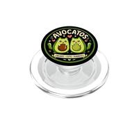 Avocatos Funny Avocado Cat Kawaii Cute Vegan Cat Lovers PopSockets PopGrip for MagSafe