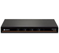 Avocent Vertiv Cybex SC840-001Secure Desktop KVM,Single Head Monitor,4 Port,Dual-Link,Secure Desktop KVM Switch,Common Access Card (CAC),Dedicated Peripheral Port (DPP),True Image Reproduction,Black