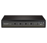 Avocent Vertiv SwitchView Desktop KVM, 4 Port, Single Head Monitor, Vertiv SwitchView Desktop KVM, KVM Switchbox, 4 Port, Dual Head Monitor, Universal Connector, TAA Compliant (SV340DPH-400)
