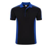 Avocet Poloshirt - Black - Royal - XS