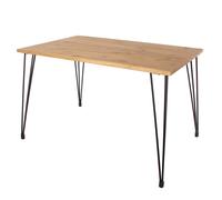 avoch large wooden rectangular dining table in oak