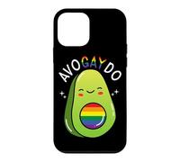 Avogaydo Vegan Avocado Gay LGBTQI Pride Month Vegetarian Case for iPhone 12 mini