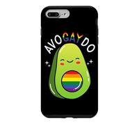 Avogaydo Vegan Avocado Gay LGBTQI Pride Month Vegetarian Case for iPhone 7 Plus/8 Plus