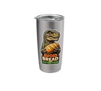 Avoid Bread and Extinction Dinosaur Keto Humor Stainless Steel Insulated Tumbler
