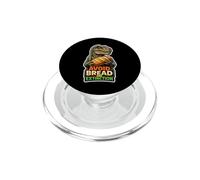Avoid Bread And Extinction Funny Keto Dinosaur PopSockets PopGrip for MagSafe