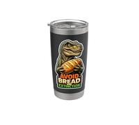 Avoid Bread and Extinction Funny Keto Dinosaur Stainless Steel Insulated Tumbler