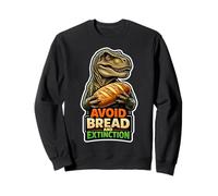 Avoid Bread And Extinction Funny Keto Dinosaur Sweatshirt