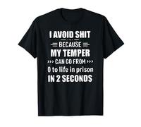 Avoid Drama Or Go To Prison - Anger Problems Solved T-Shirt