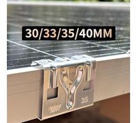 Avoid Potential Damage with Our Set of 10 Pcs Well Engineered Drainage Buckle Clips for Your Solar System (40mm)