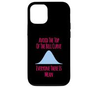 Avoid the Top of the Bell Curve Funny Data Analyst Quote Case for iPhone 12/12 Pro