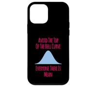 Avoid the Top of the Bell Curve Funny Data Analyst Quote Case for iPhone 12 mini